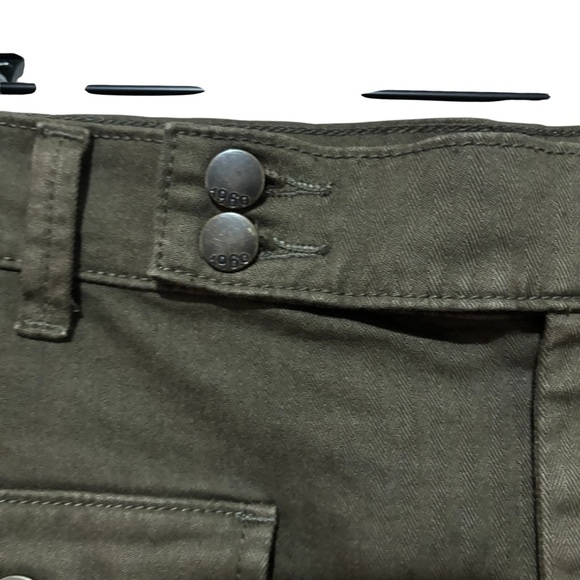 Gap 1969 Army Green Utility Cargo A-Line Skirt Casual Military-Inspired Safari - Picture 2 of 14